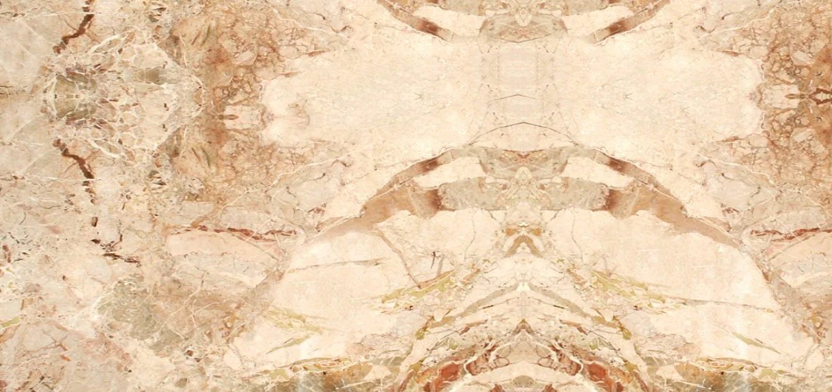 Brescia Aurora marble with warm rosy and beige movement
