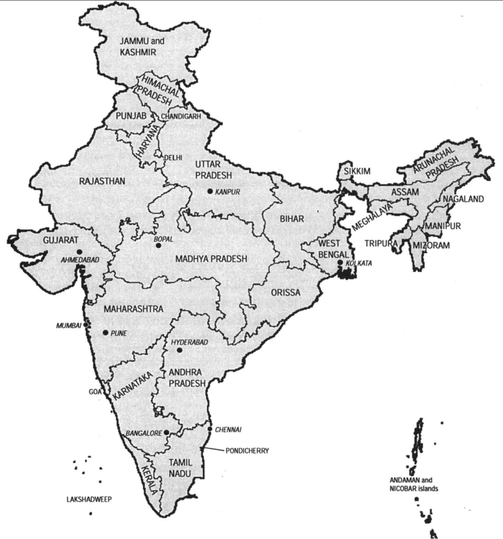 India Supply Map